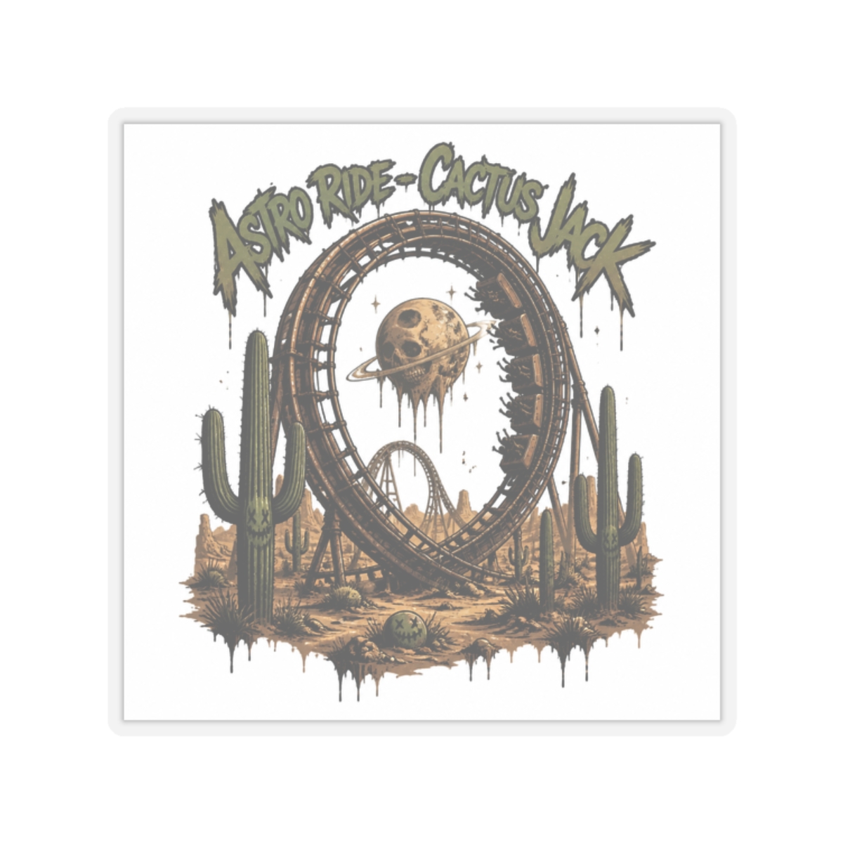 Travis Scott "Astro Ride - Cactus Jack" Sticker