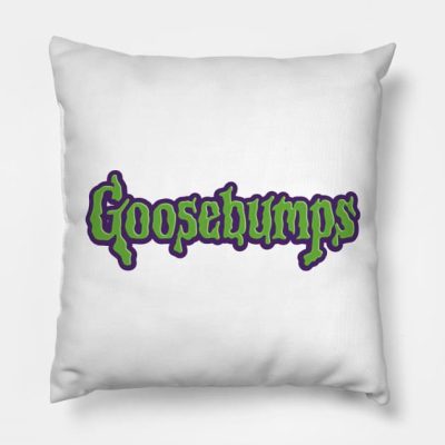 Goosebumps Throwback Logo Throw Pillow Official Travis Scott Merch