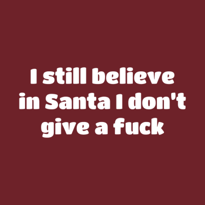 I Still Believe In Santa I Don T Give A Fuck Funny Throw Pillow Official Travis Scott Merch
