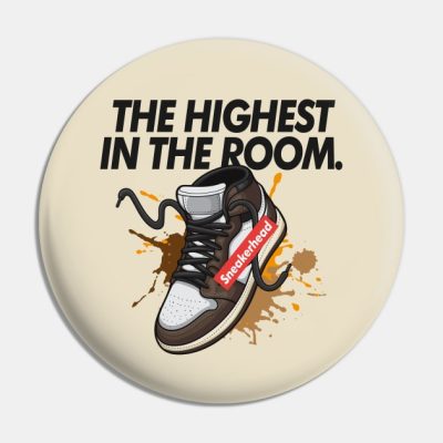 Highest In The Room Hype Sneakerhead Pin Official Travis Scott Merch