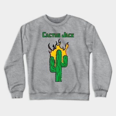 Cactus Jack Fire Crewneck Sweatshirt Official Travis Scott Merch
