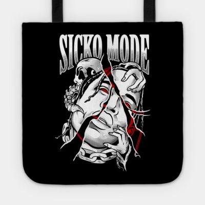 Sicko Mode B And W Tote Official Travis Scott Merch