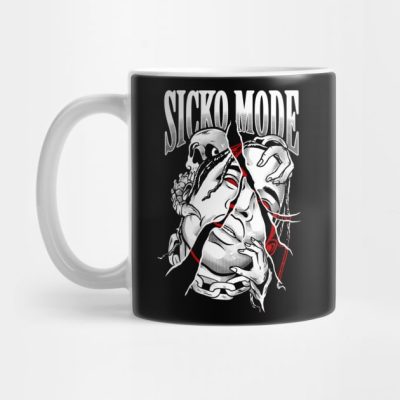 Sicko Mode B And W Mug Official Travis Scott Merch