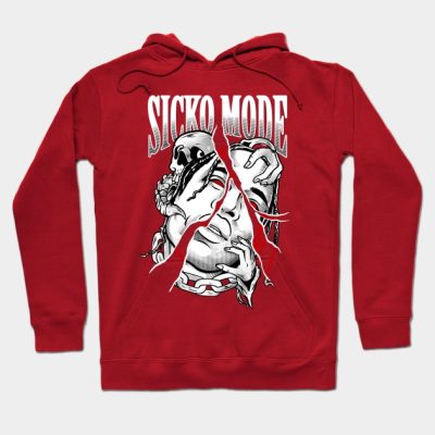 Sicko Mode B And W Hoodie Official Travis Scott Merch