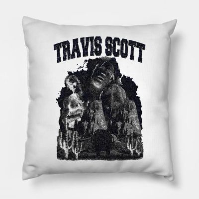 Travis Scott Throw Pillow Official Travis Scott Merch