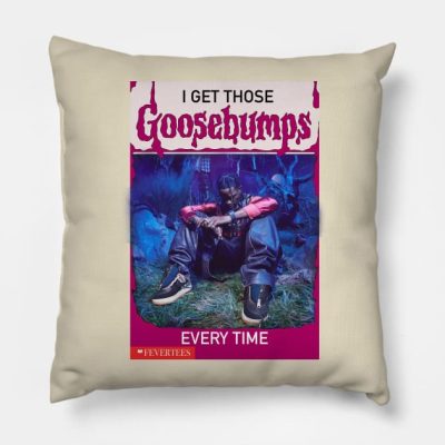 I Get Those Goosebumps Every Time Throw Pillow Official Travis Scott Merch