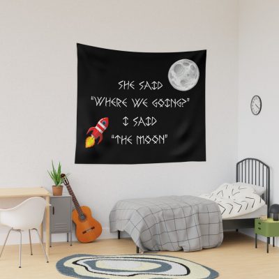 She Said Where We Going I Said The Moon Tapestry Official Travis Scott Merch